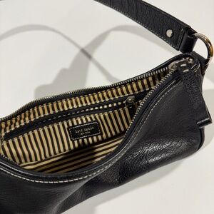 Vintage Kate Spade Black Leather Shoulder Bag